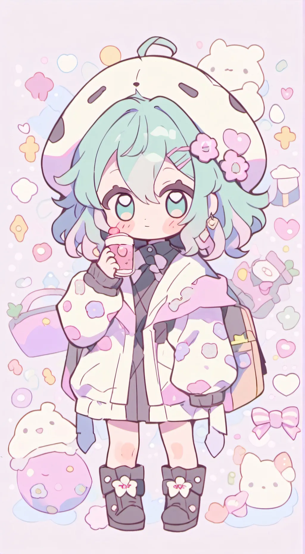 ai character: Mha sleepover background