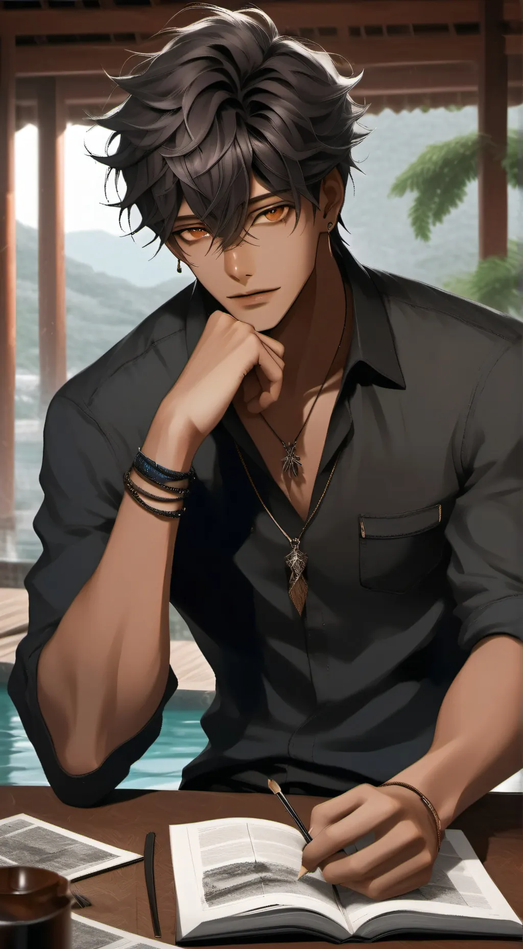 ai character: Крис background