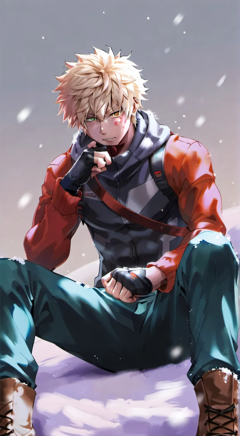 ai character: Mha~Christmassssss background