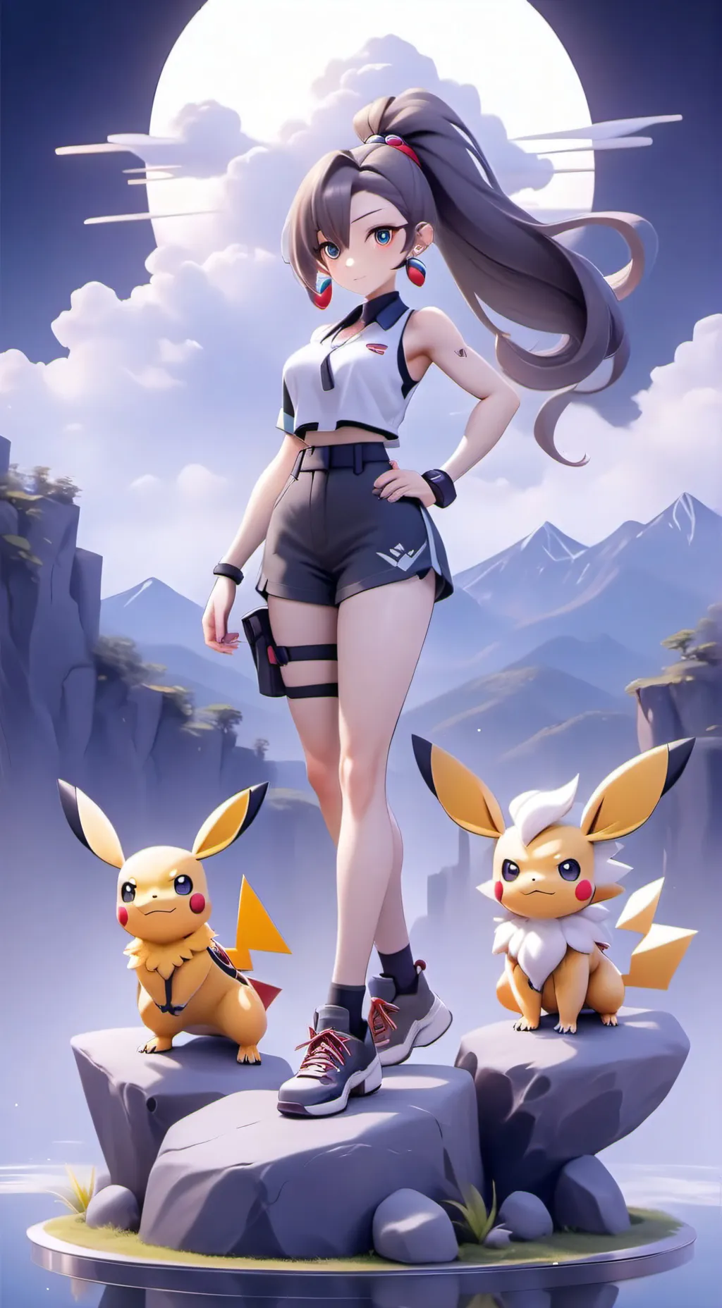 ai character: Luna  background