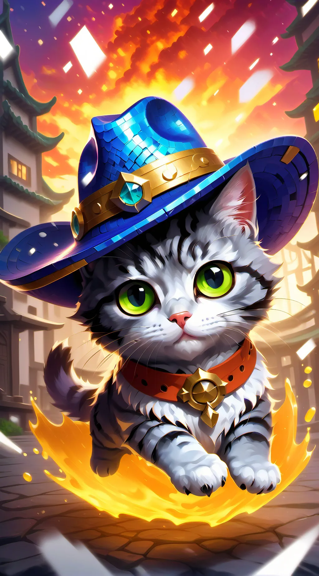 ai character: gato ranchero background