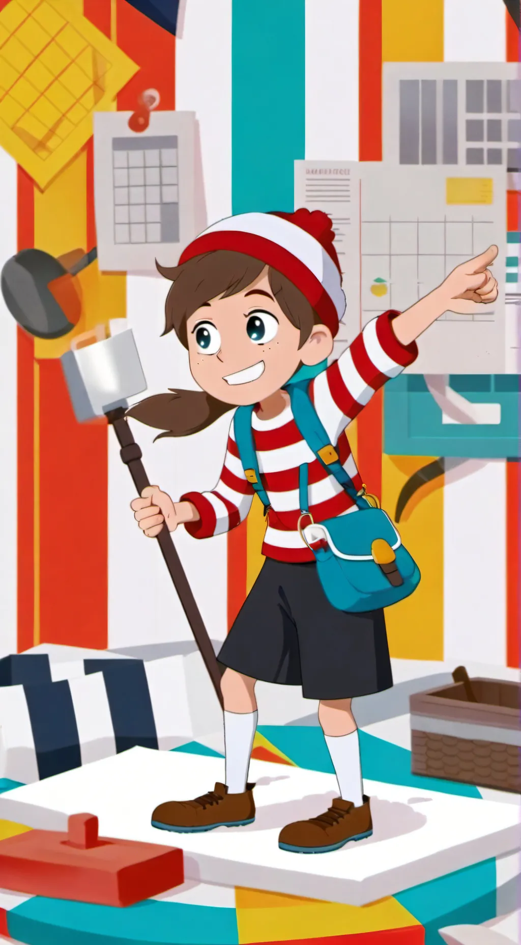 ai character: Waldo Wanderer background