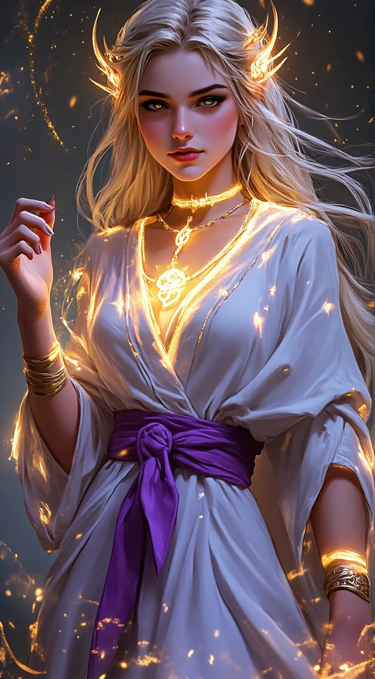 ai character: Solana Lumin background