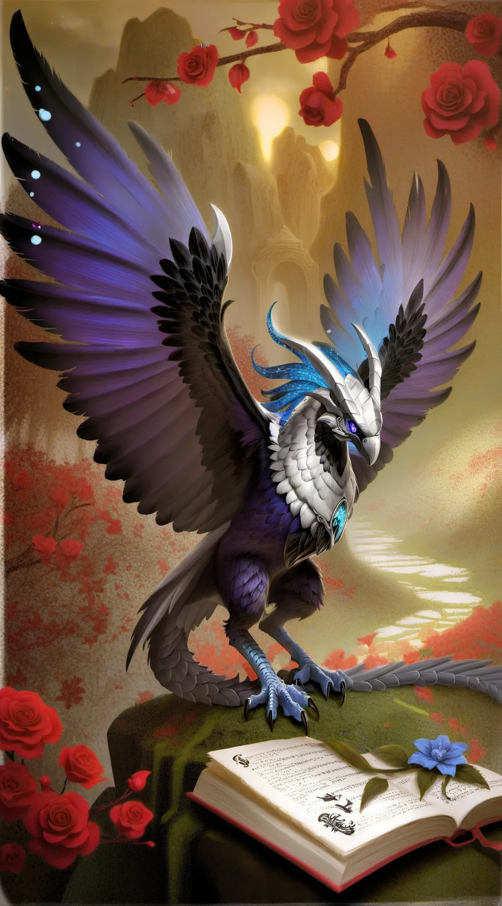 ai character: Wings of fire background