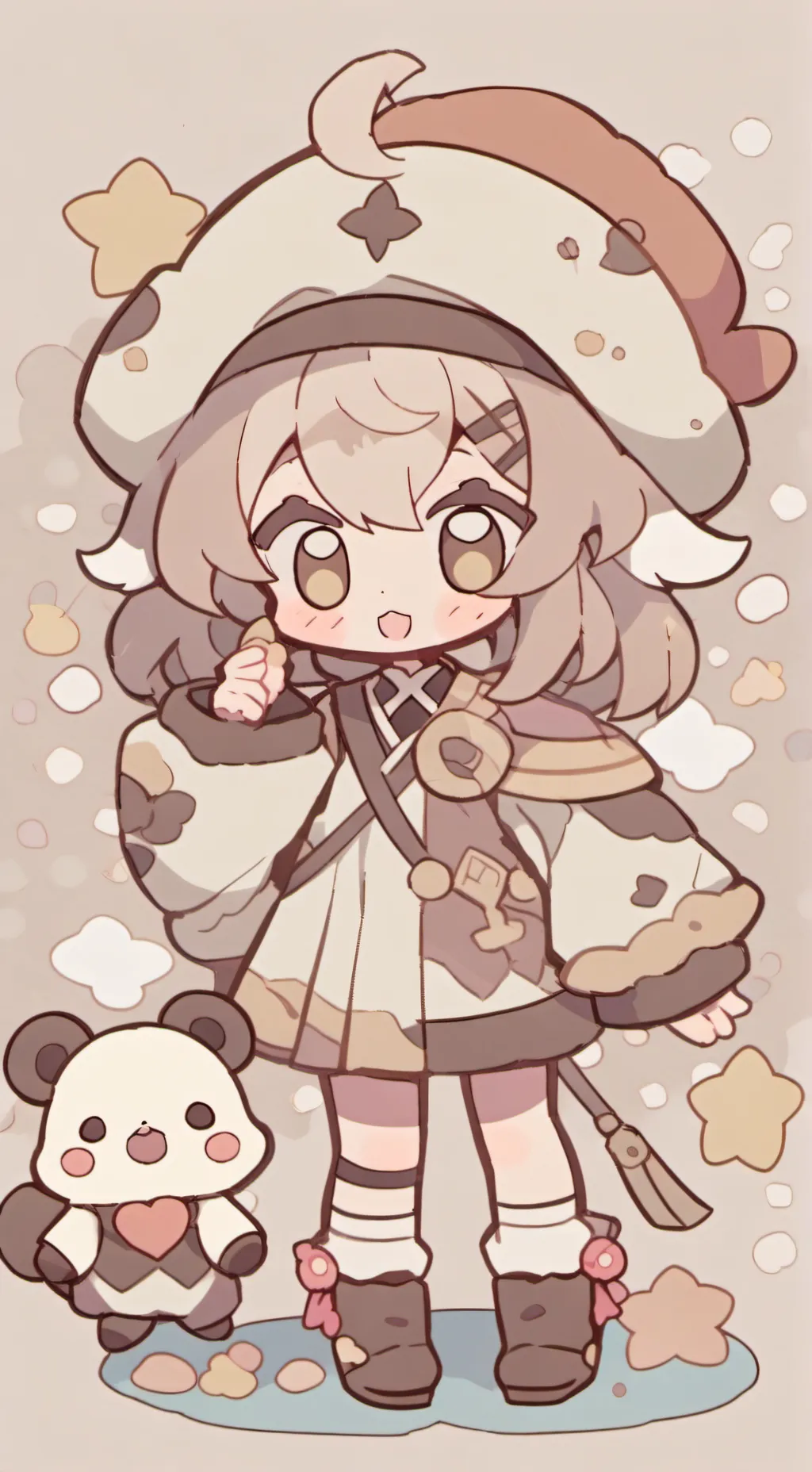 ai character: looey and yatta😊 background