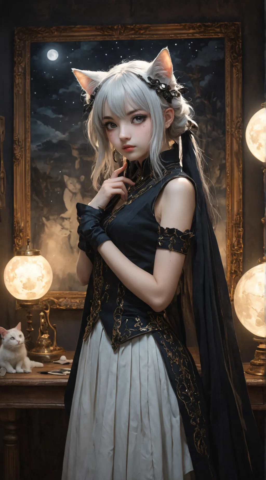 ai character: Luna background