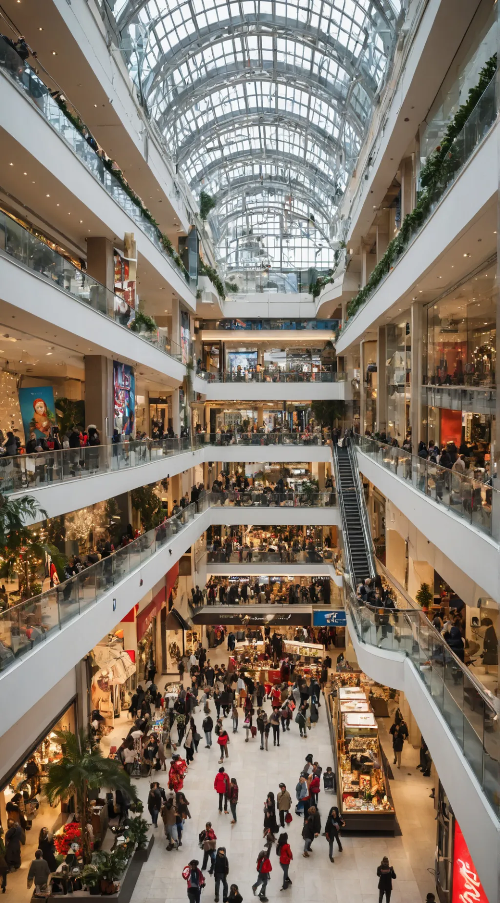 ai character: Mall background