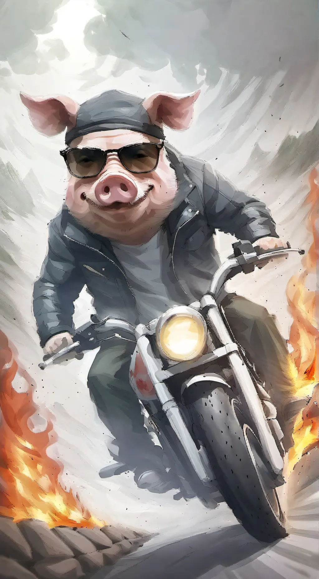 ai character: the FIREHOGS!!! background