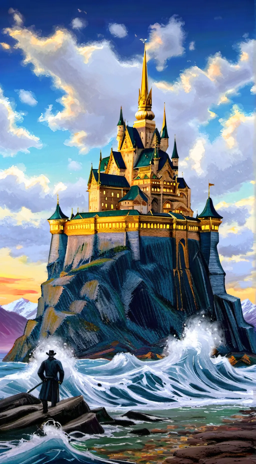 ai character: fogwarts academy  background