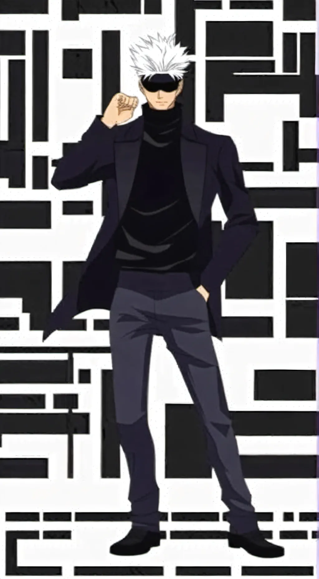 ai character: gojo vs toji(you)  background