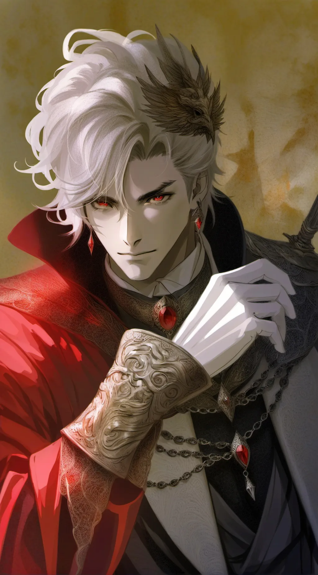 ai character: shadow background