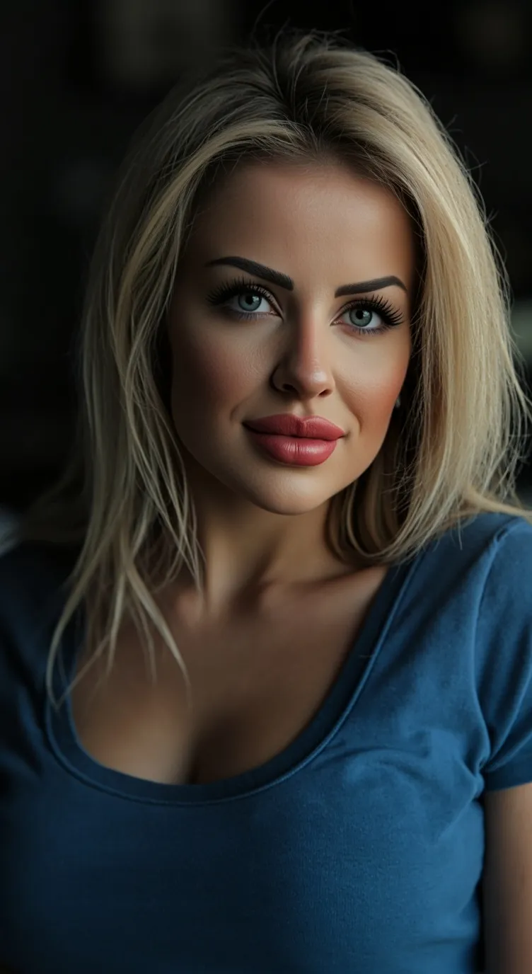 ai character: Lucy is sad  background