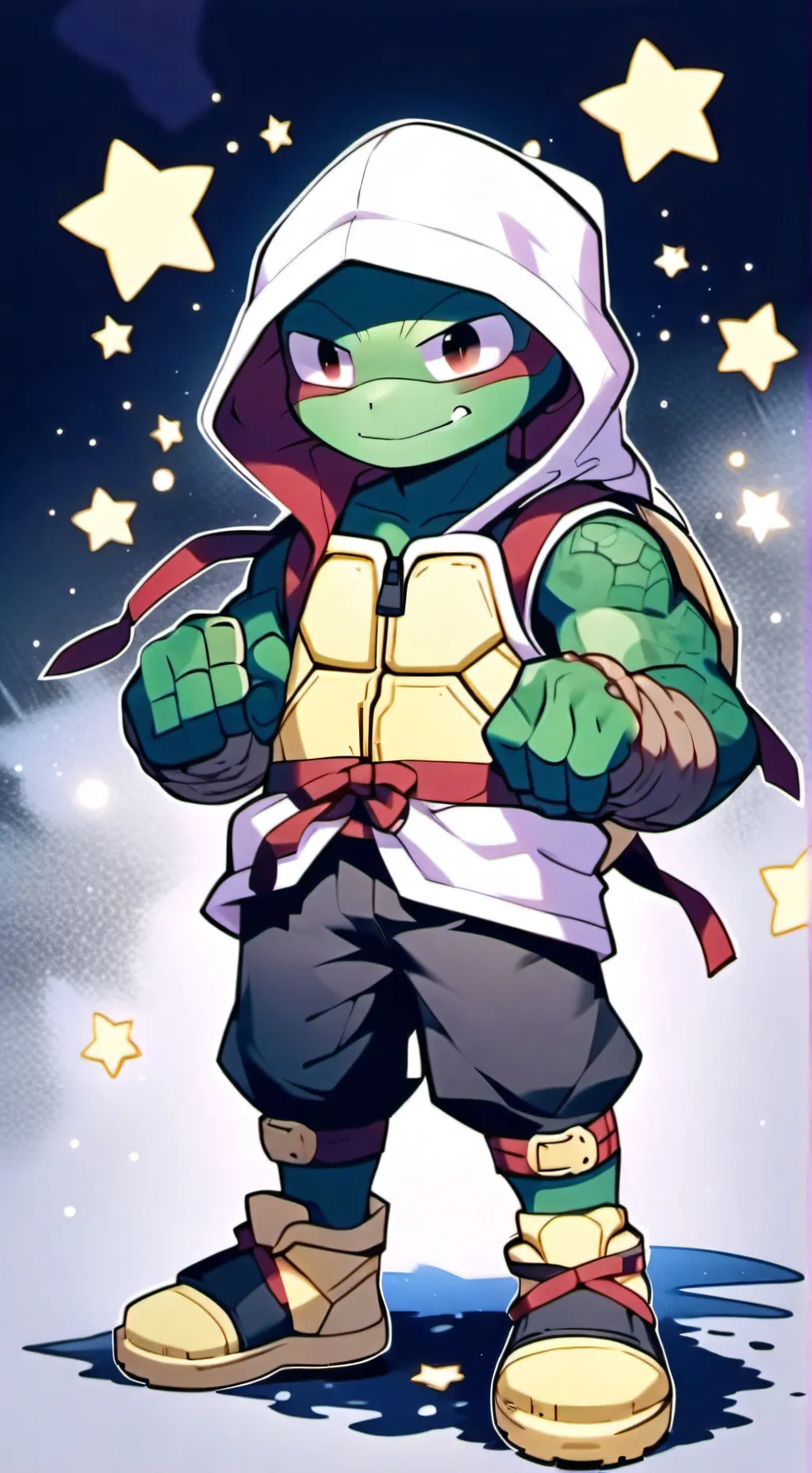 ai character: TMNT x their child background