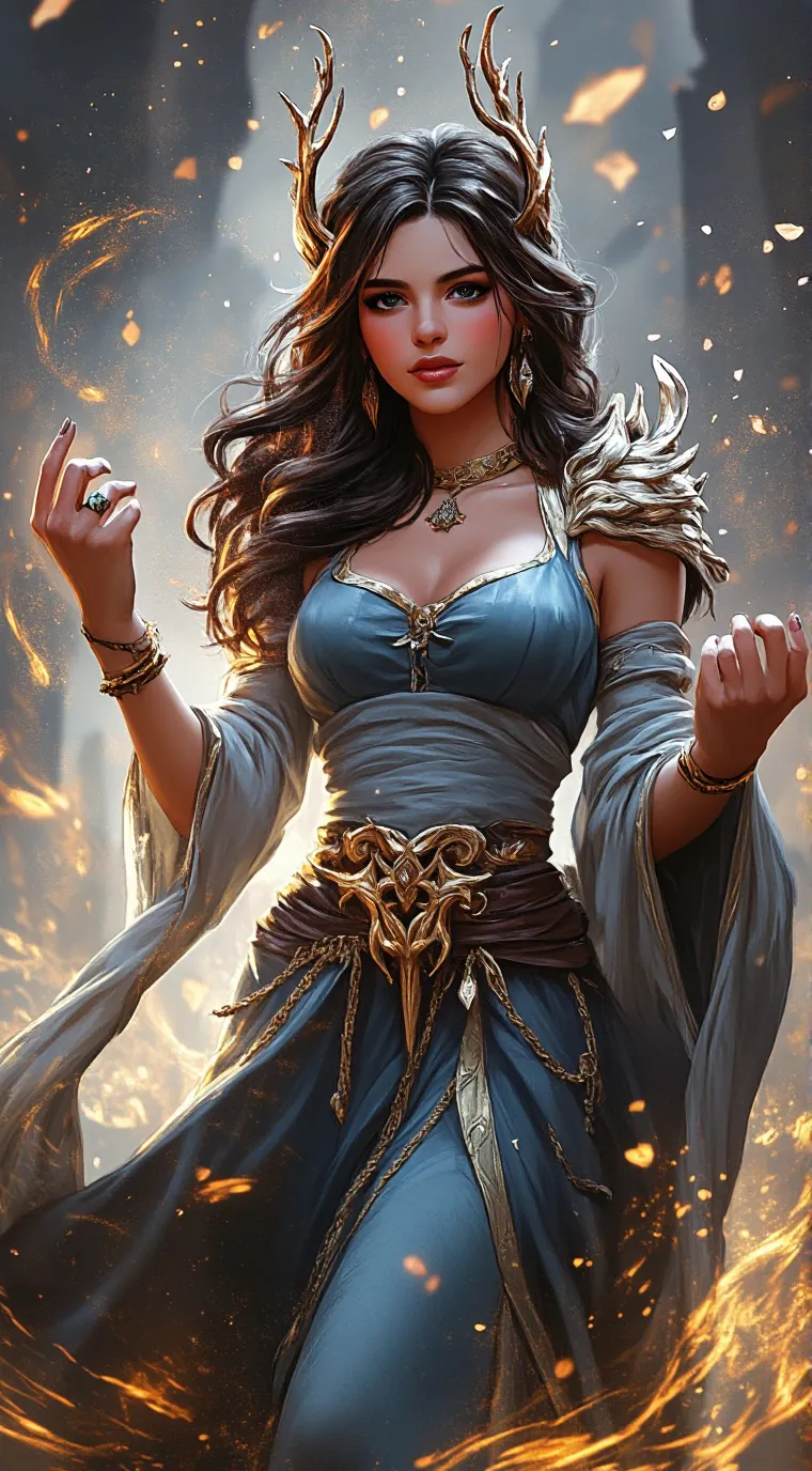 ai character: Snowy background