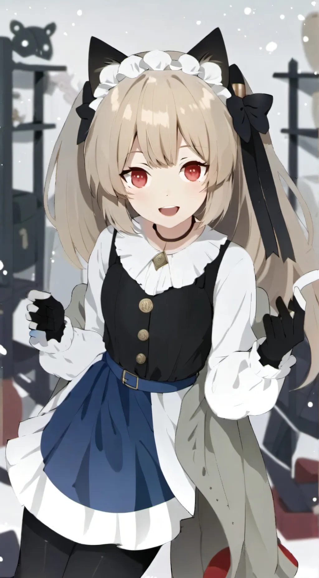 ai character: Cute girl  background