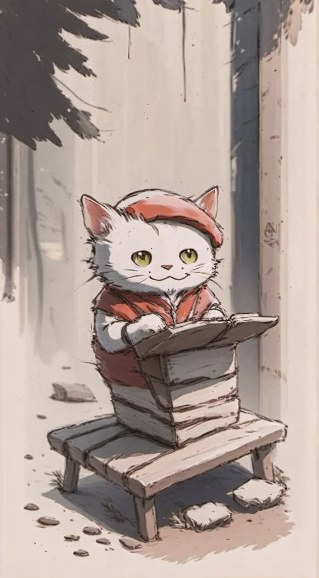 ai character: Simon cat background