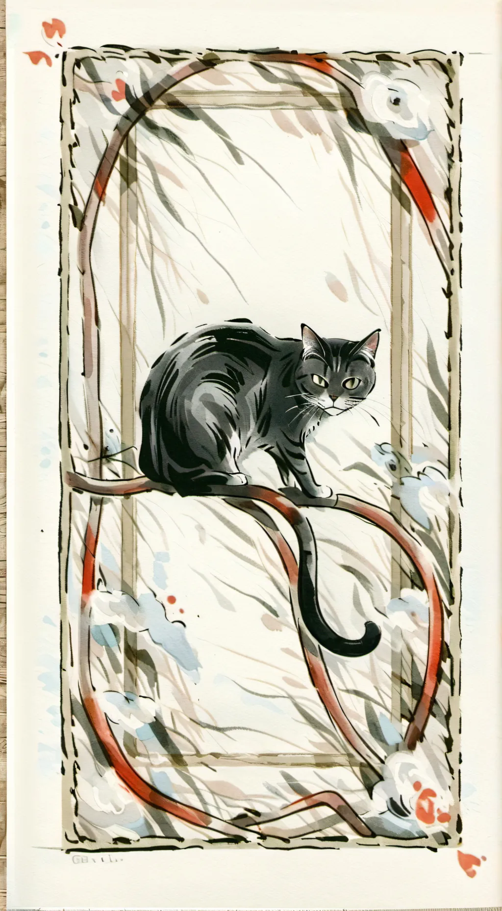 ai character: cat background