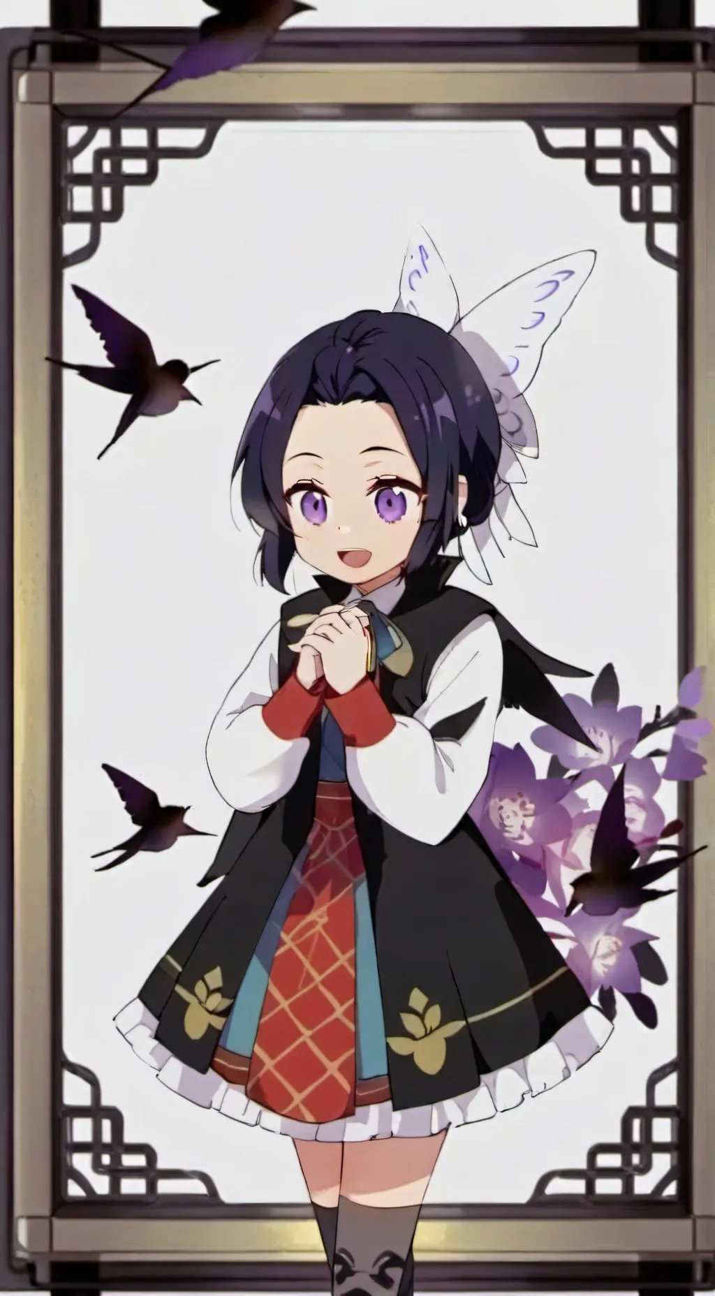 ai character: shinobu bebe  background