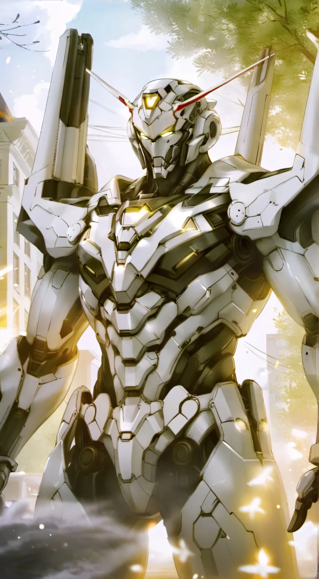 ai character: mech  background