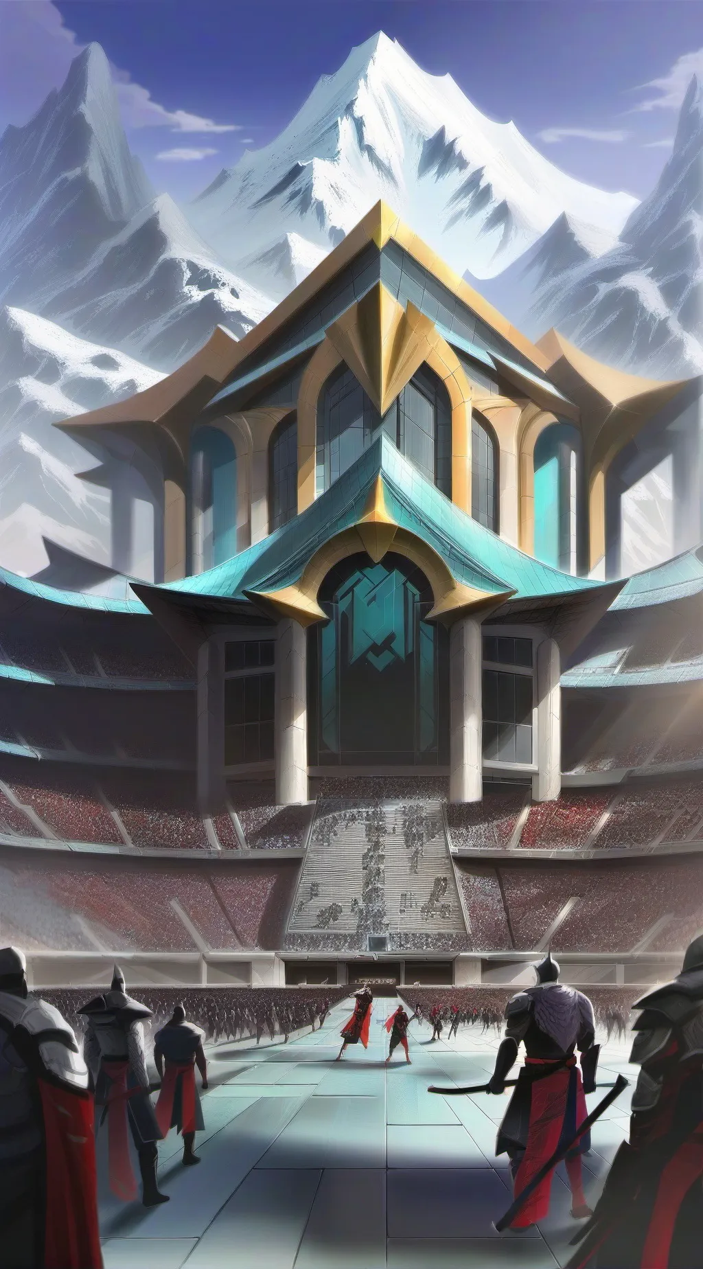 ai character: Arena background