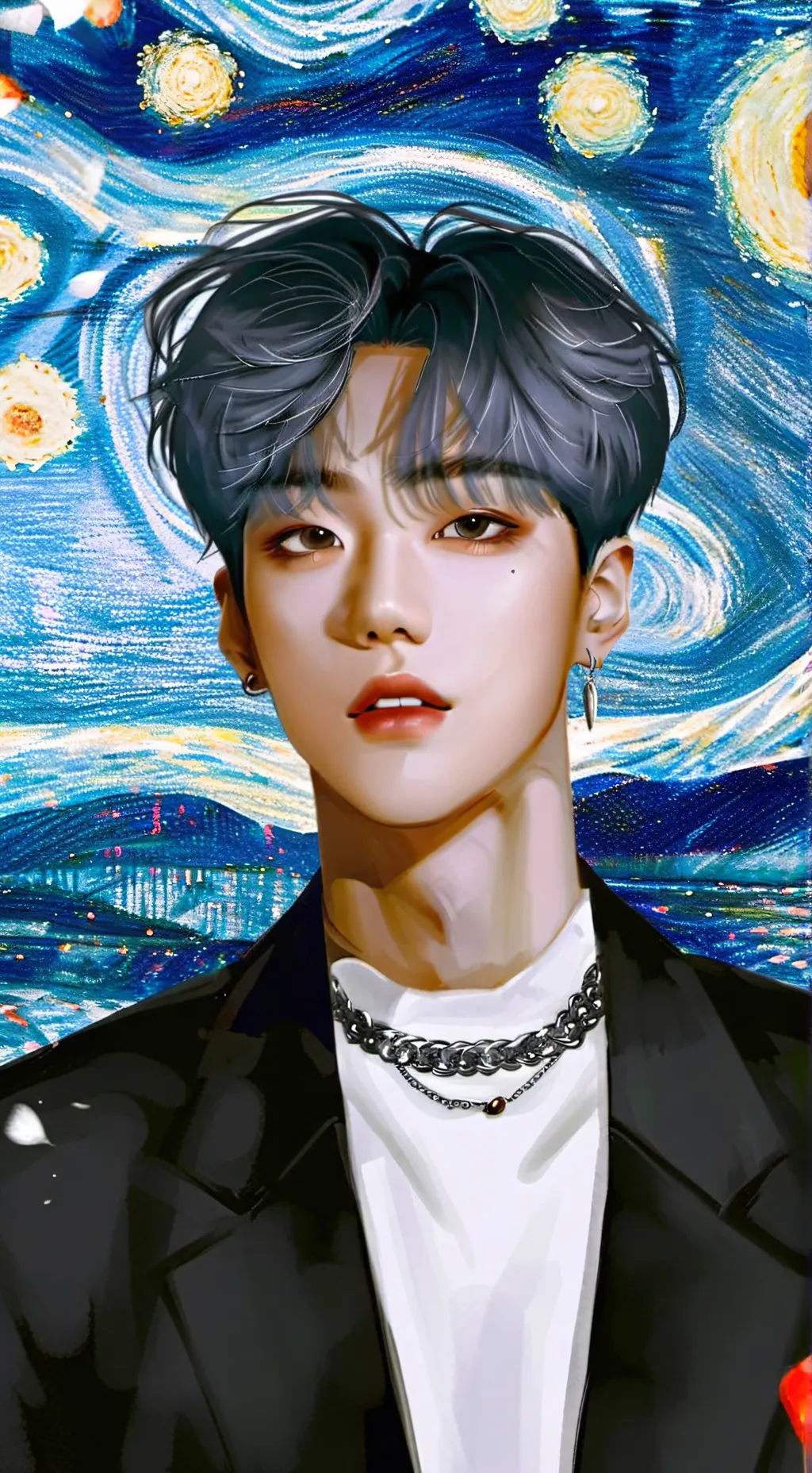 ai character: changbin/♥️ background