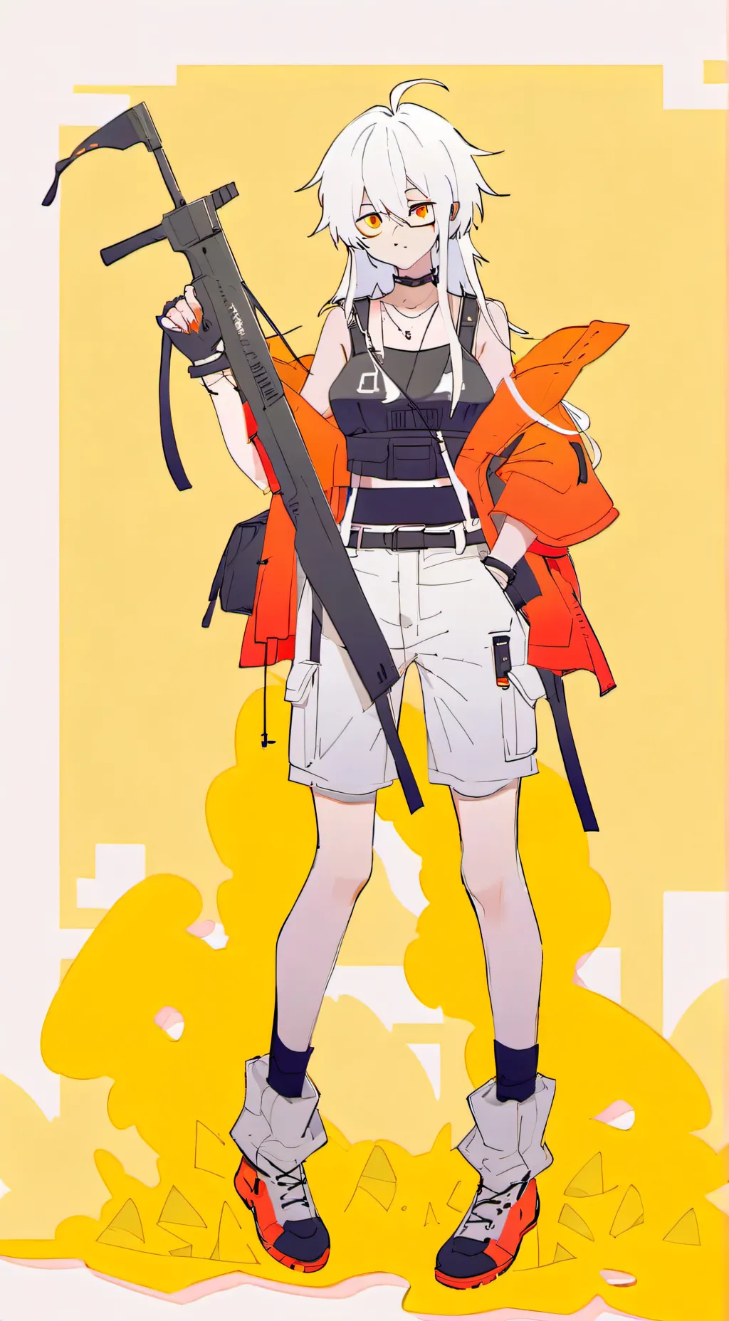 ai character: Uzi background