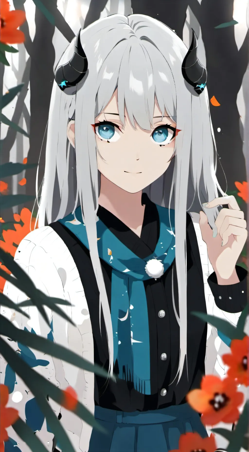 ai character: Luna girl background