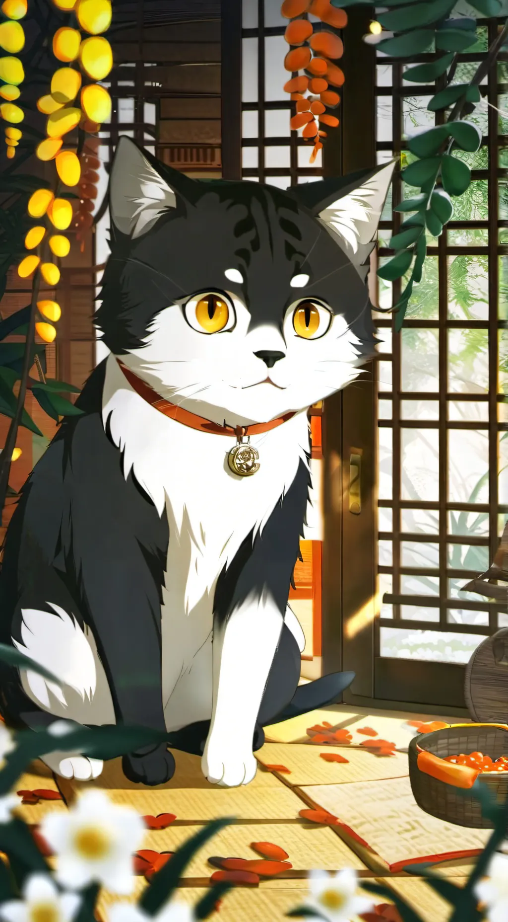 ai character: gatito background