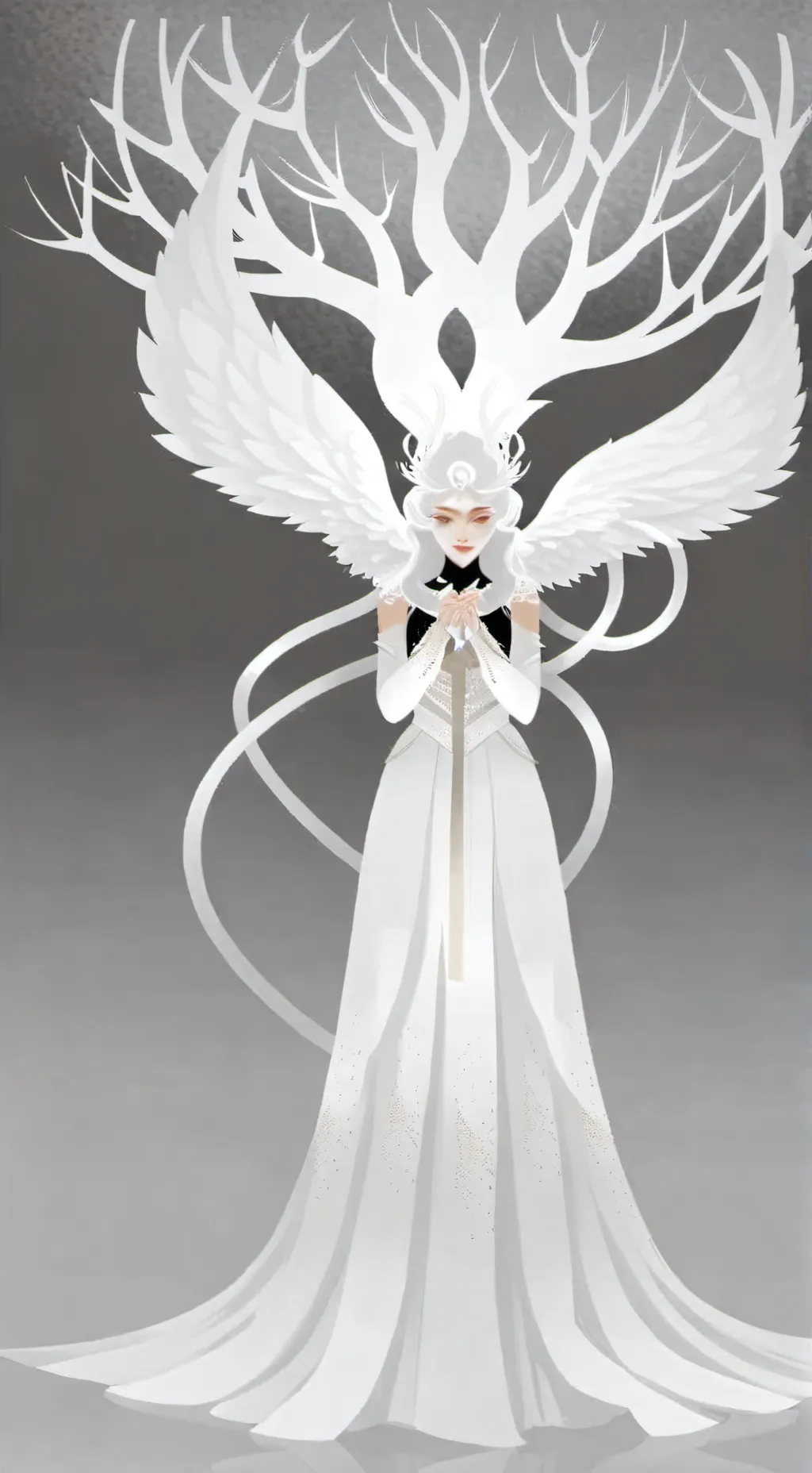 ai character: Ангел мой background