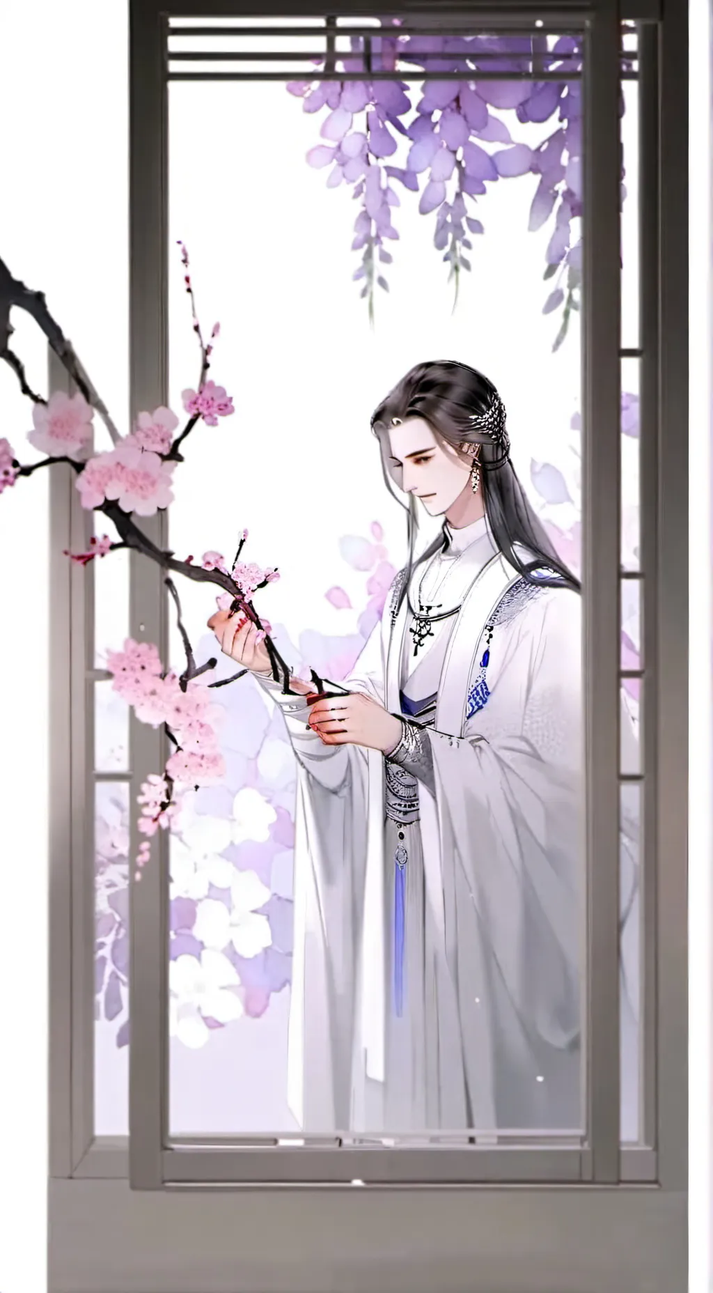 ai character: грей и вен background