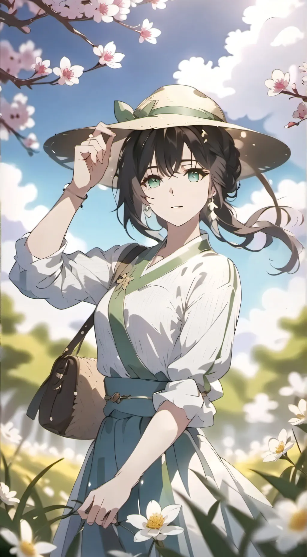 ai character: escola de NHA background