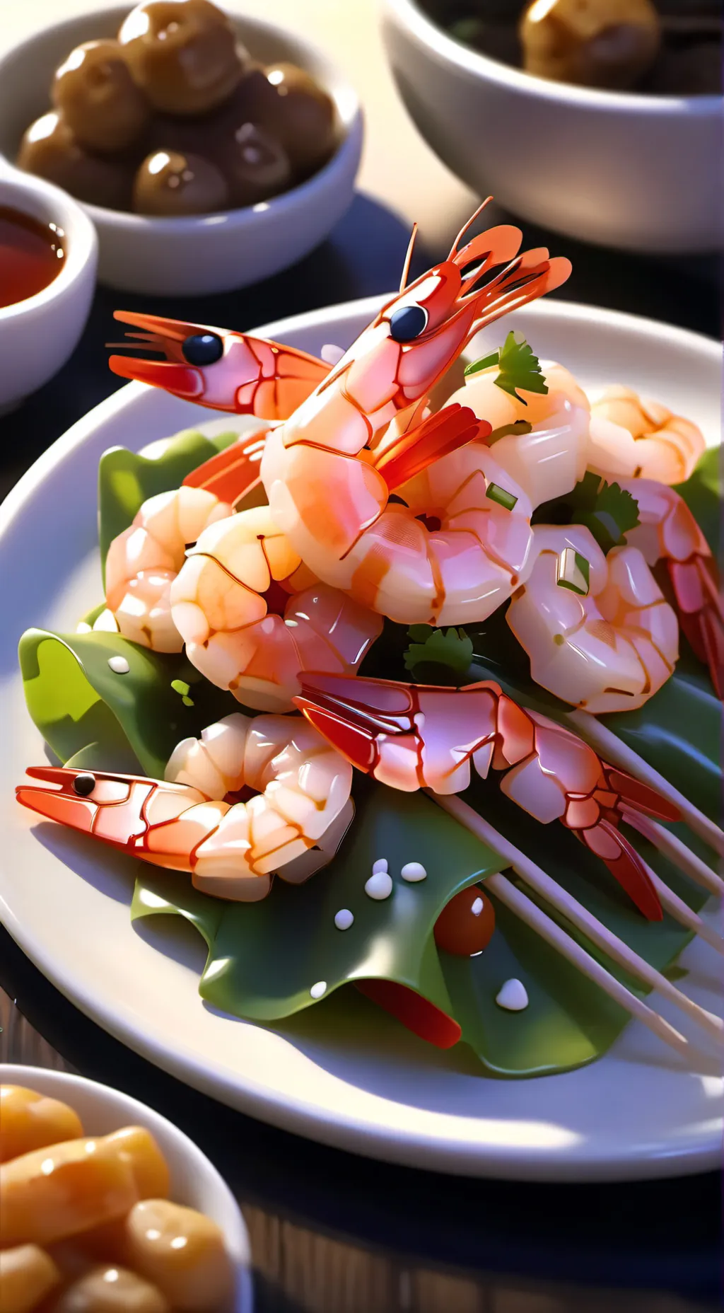 ai character: Shrimpo background