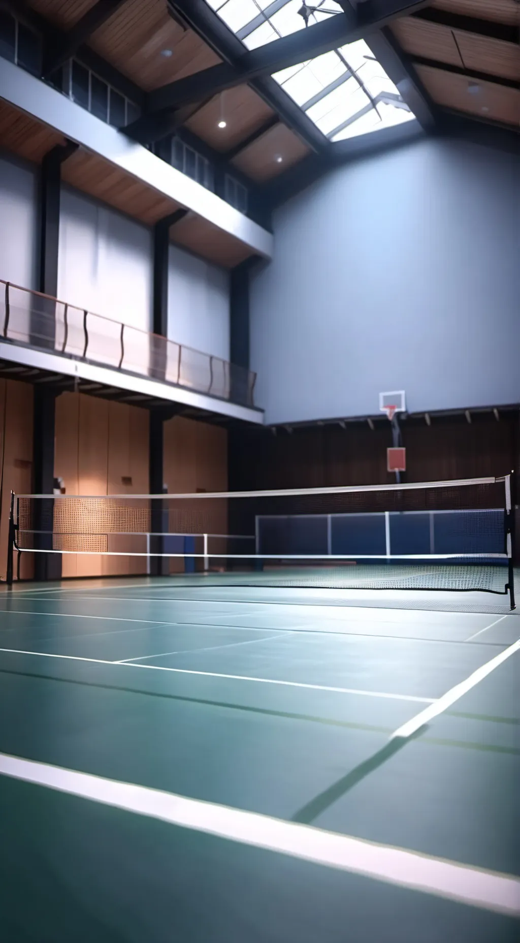 ai character: Badminton club background