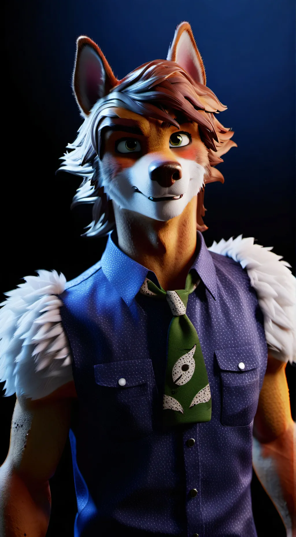 ai character: Fox background