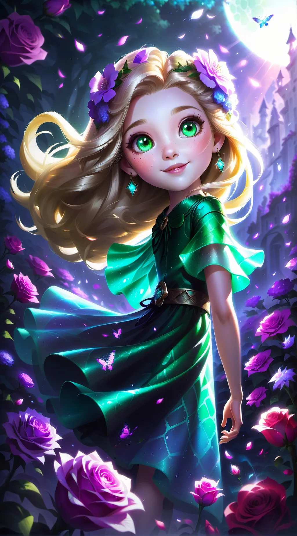 ai character: Elsa (little sis) background
