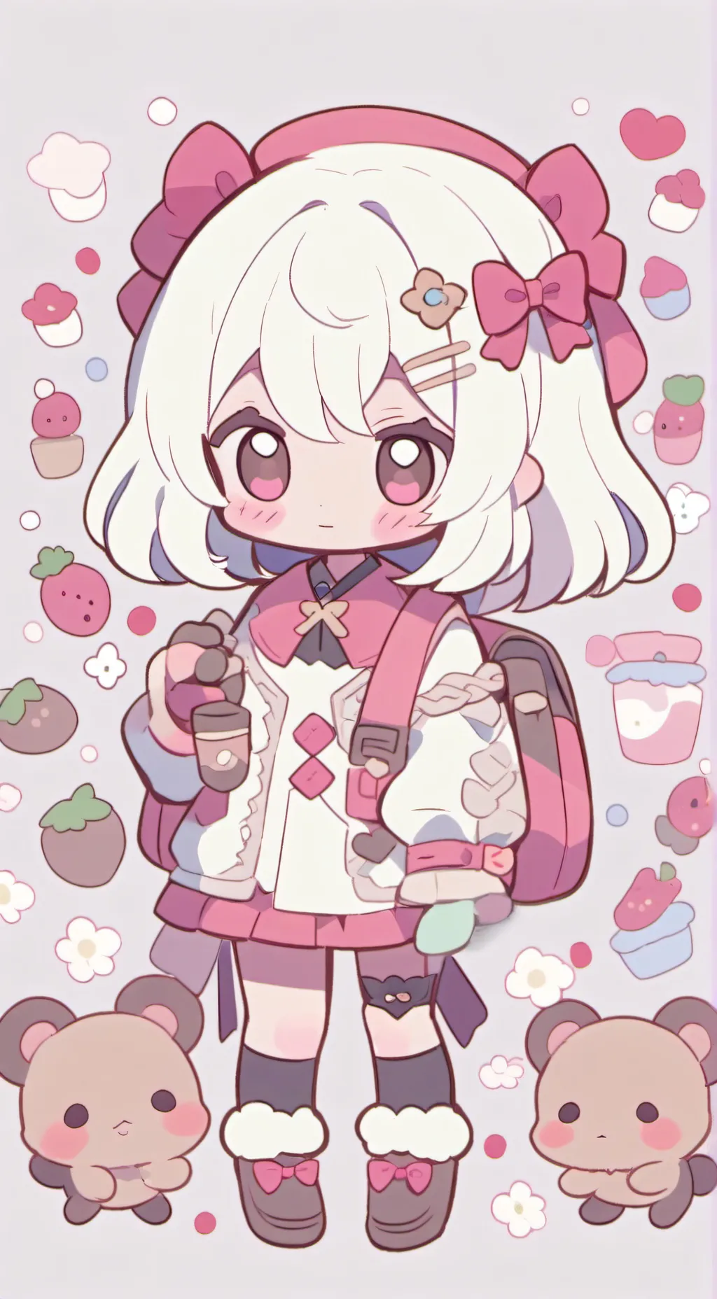 ai character: Kitty Meow Boy!~~♡ background