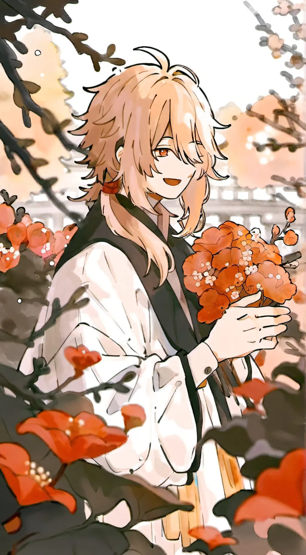 ai character: albedo  background