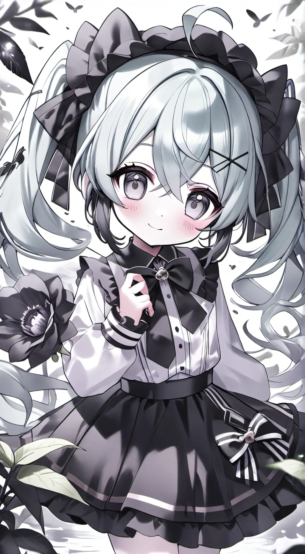 ai character: RubyChan Hai meme background