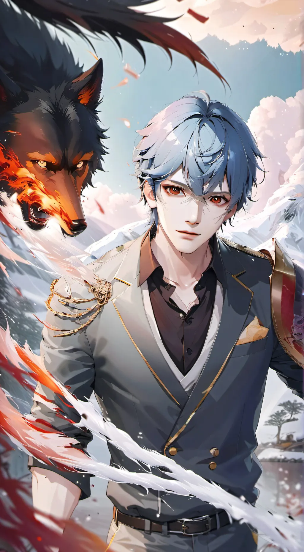 ai character: werewolf guy background