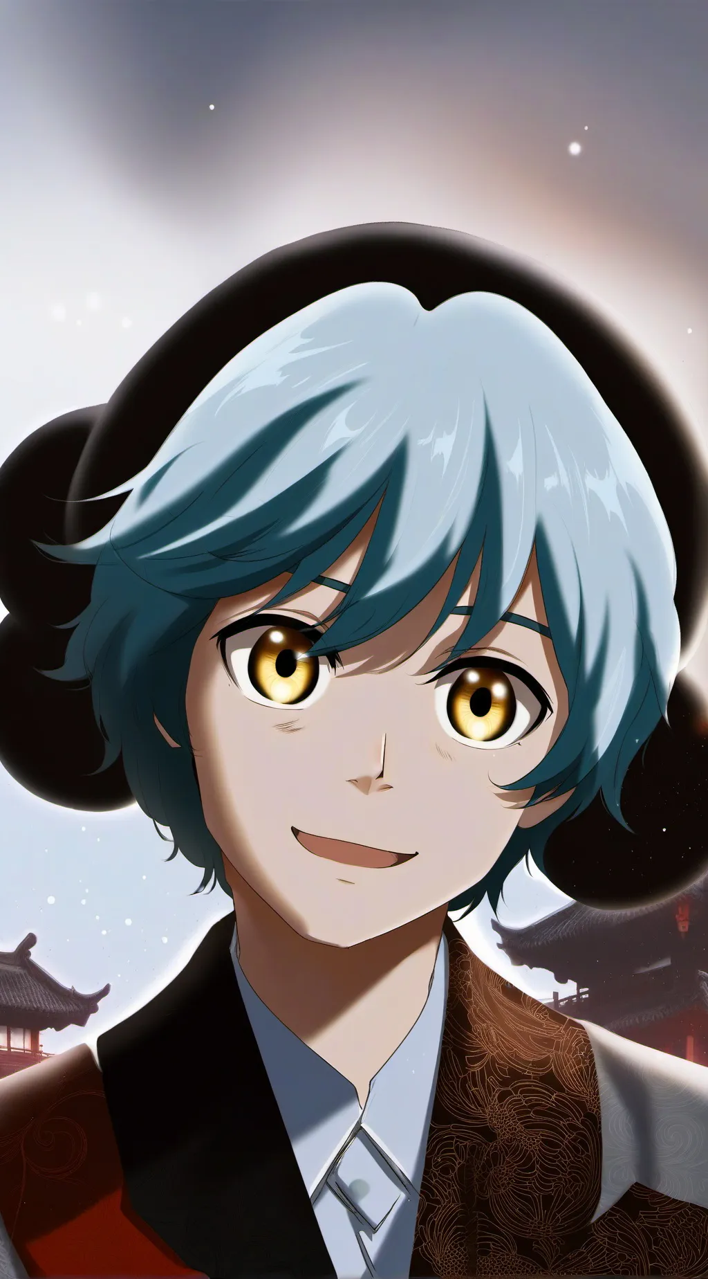 ai character: 🩵🐱Frère Toru🐱🩵 background