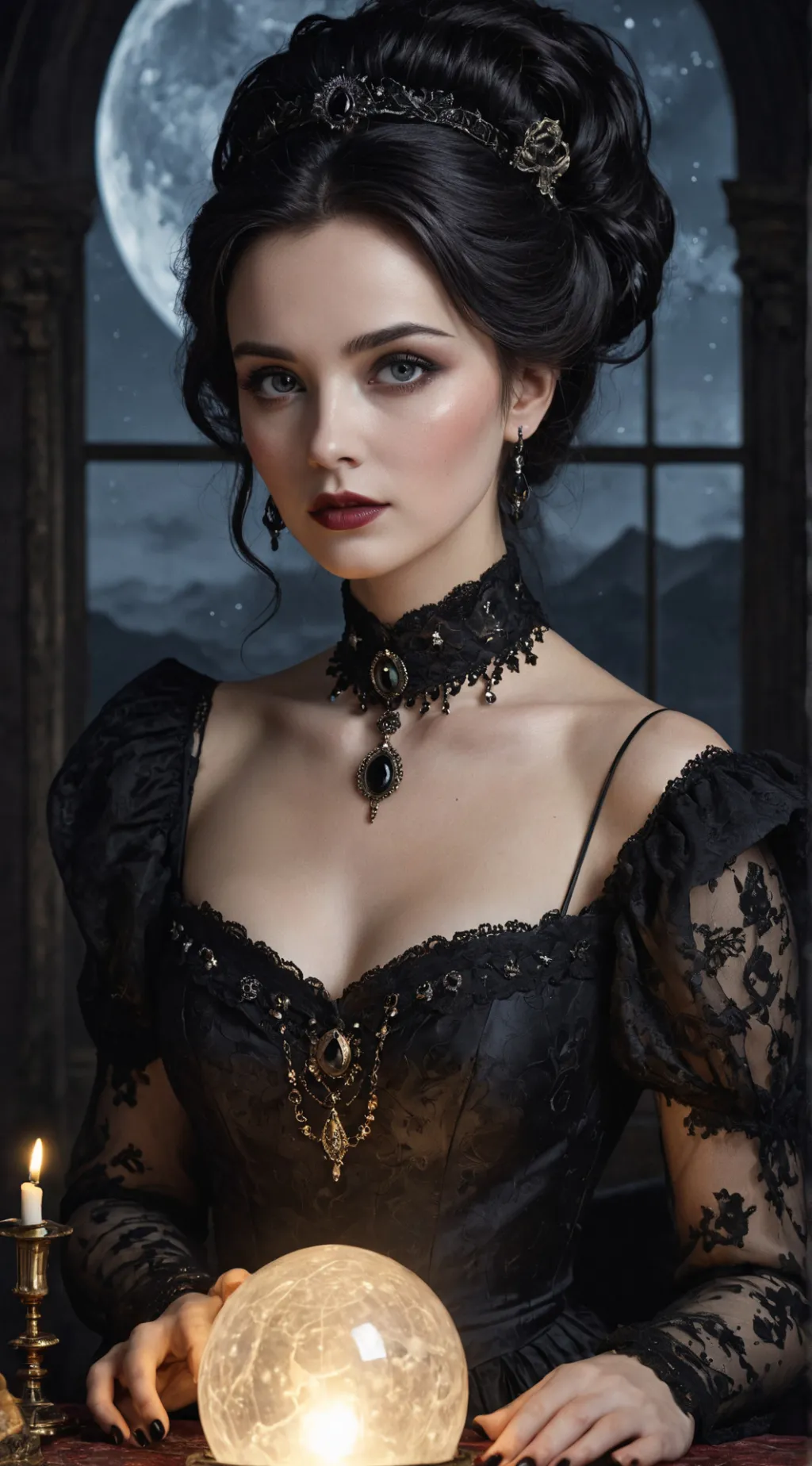 ai character: Notti Addams background