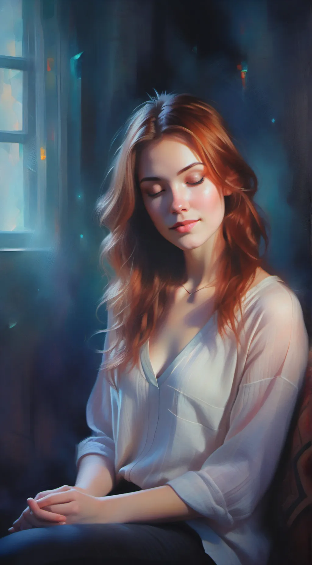 ai character: Evelyn, the Empath background