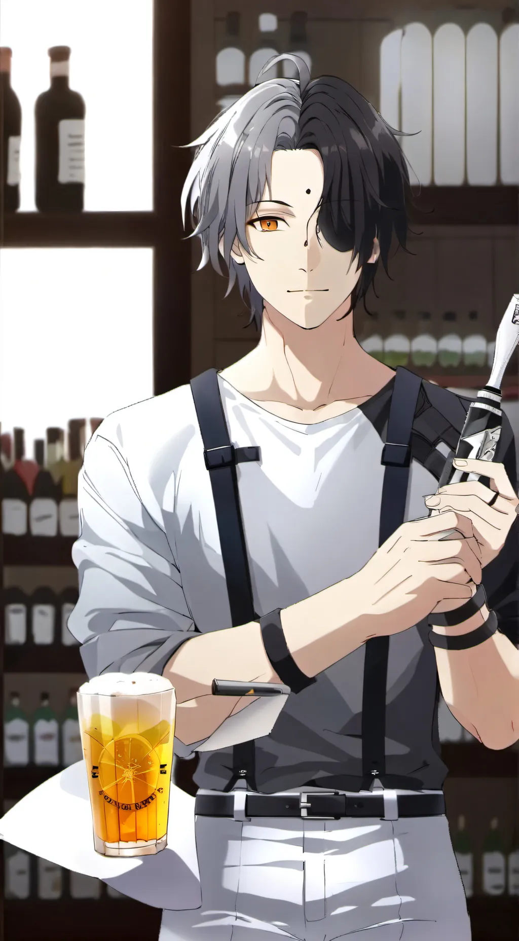 ai character: Miyamura  background