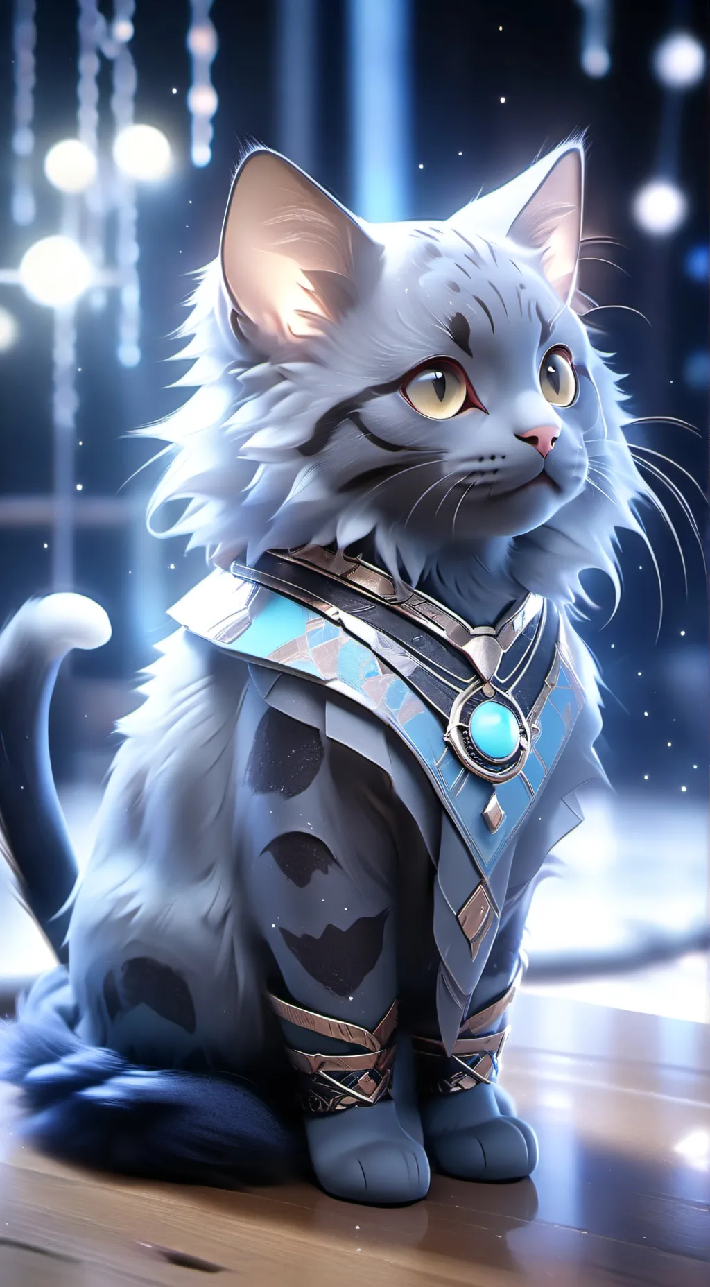 ai character: Пушистік  background