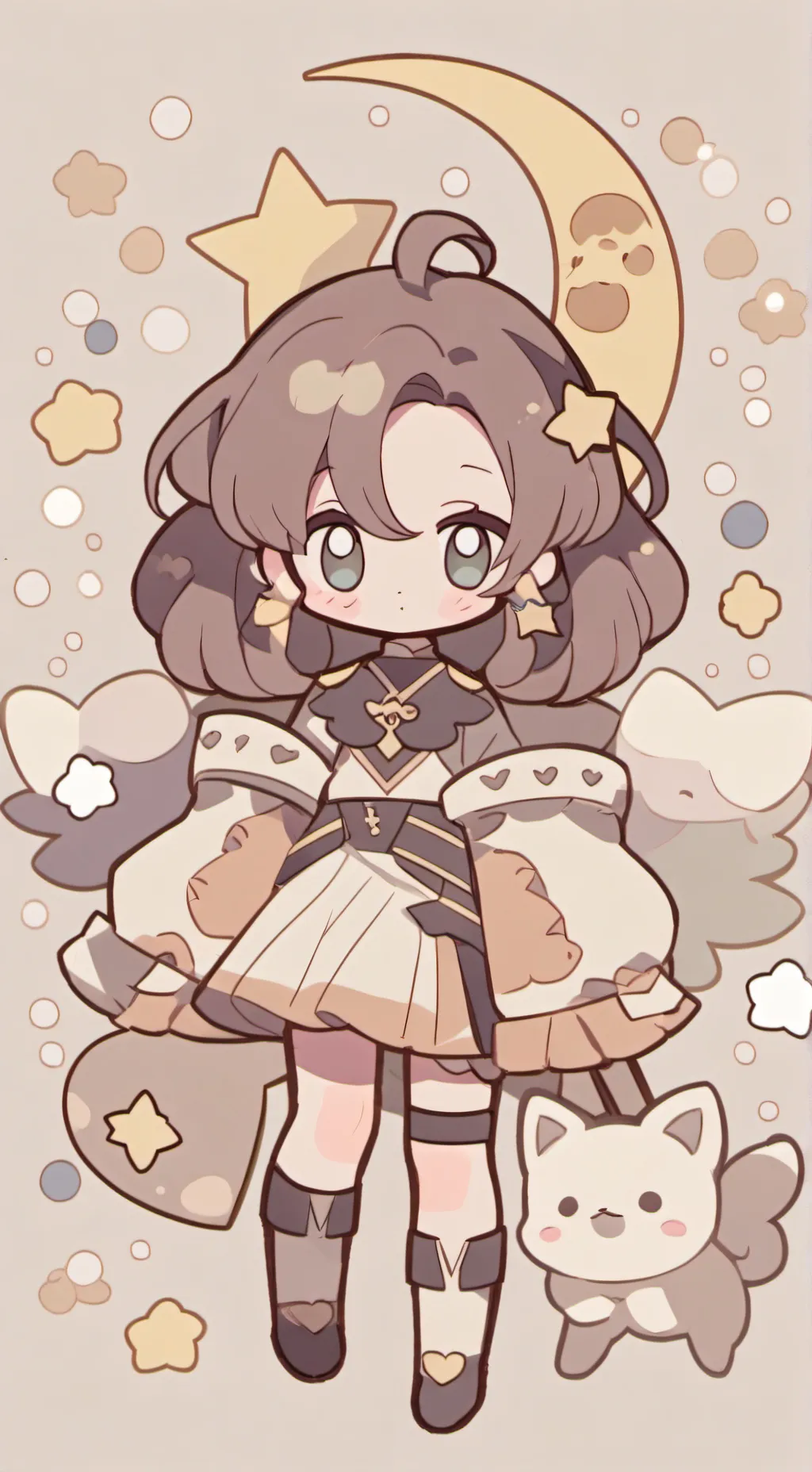 ai character: Moon background