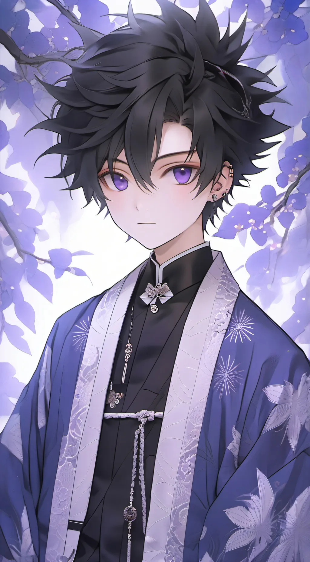 ai character: Kny (giyuu ver)  background