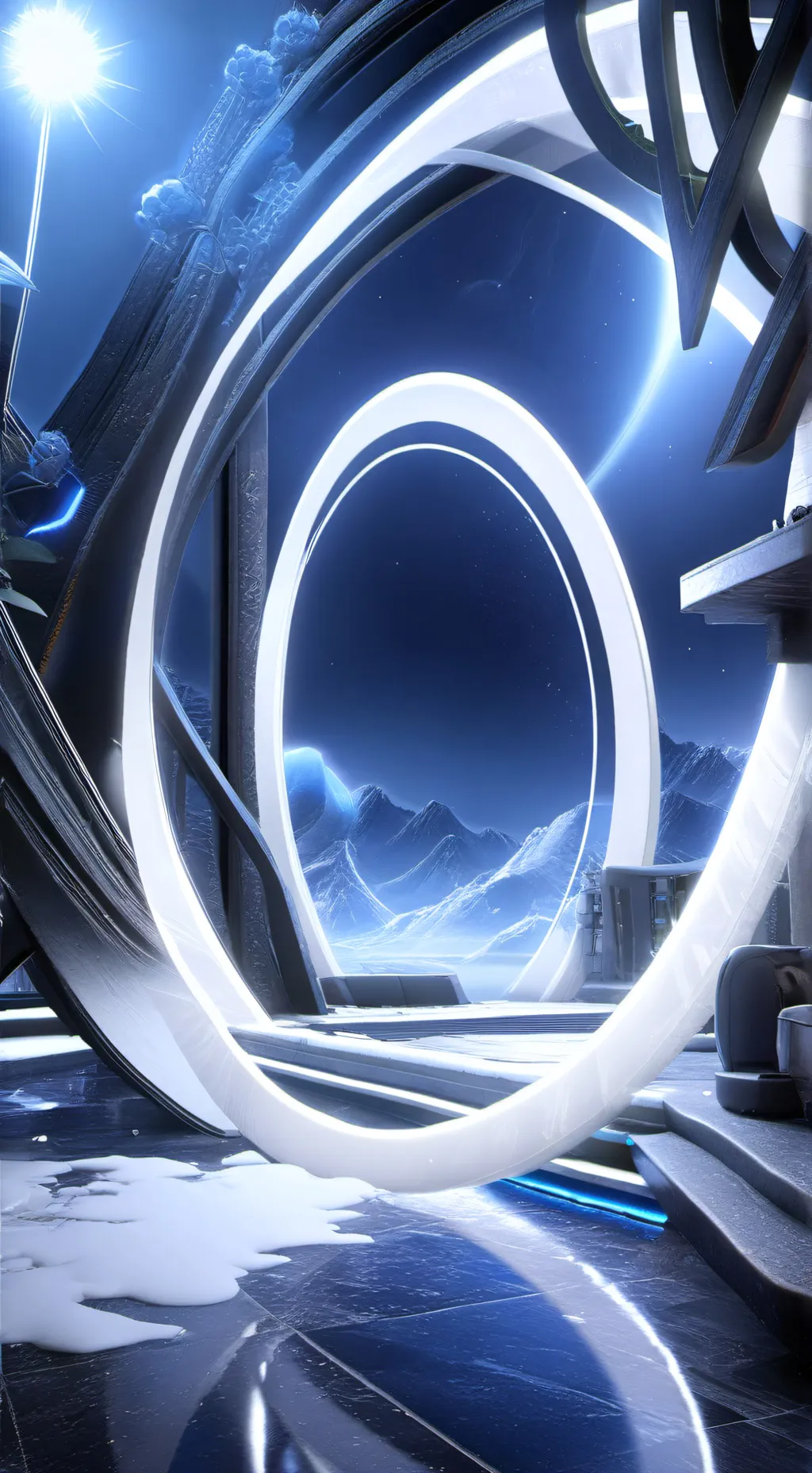 ai character: 3D WORLD 2030 background