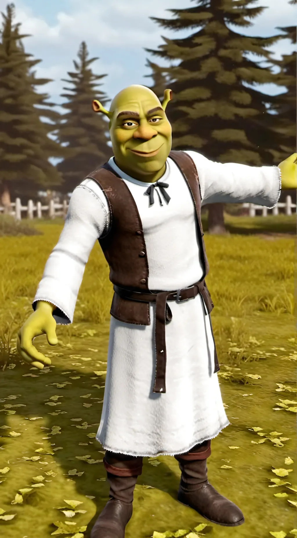 ai character: Shrek and his crew background