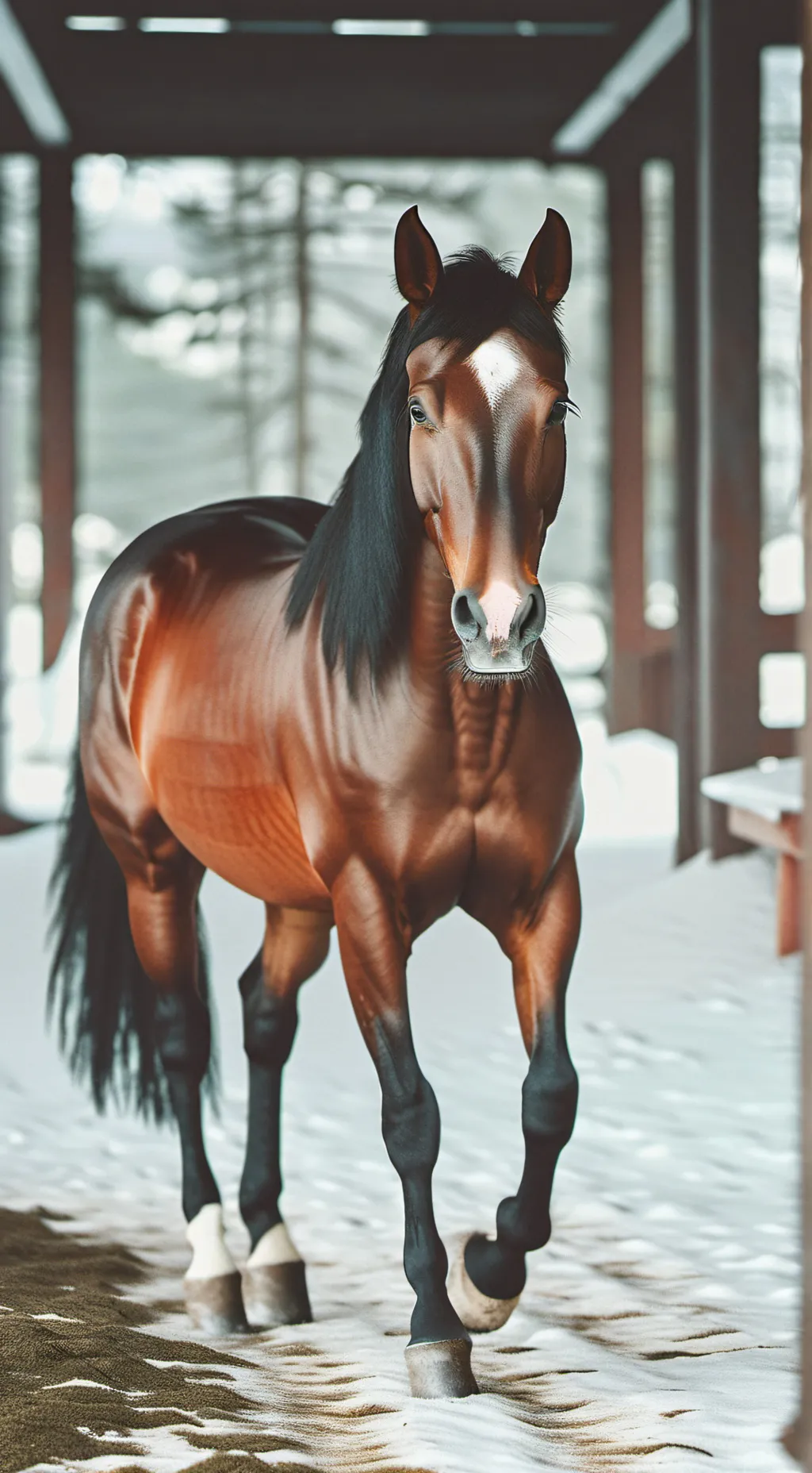 ai character: Sinta Horse background