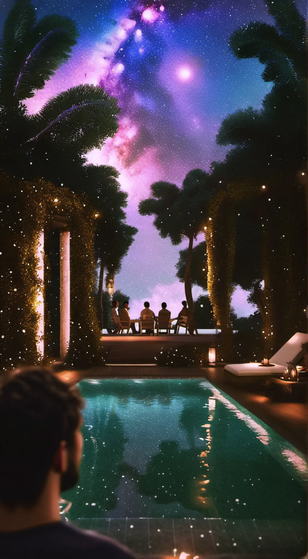 ai character: garden of Banban  background